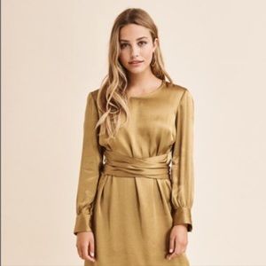 Dynamite gold robe dress.